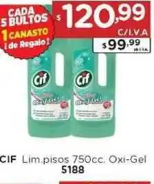 Hipermay Cif Lim. Pisos 750cc Oxi Gel oferta