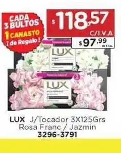 Lux J-tocador 3x125grs Rosa Franc/Jazmin
