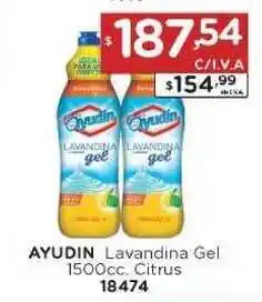 Hipermay Ayudin Lavandina Gel 1500cc Citrus oferta