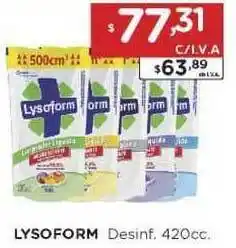 Hipermay Lysoform Desinf. 420cc oferta