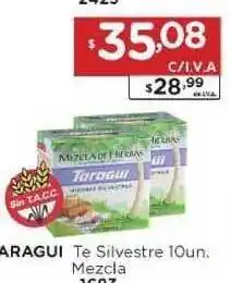 Hipermay Taragui Te Silvestre 10 un Mezcla oferta
