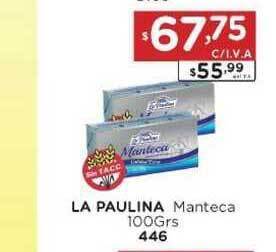Hipermay La Paulina Manteca 100grs oferta
