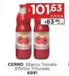 Hipermay Cerro Blanco Tomate 970grs Triturado oferta