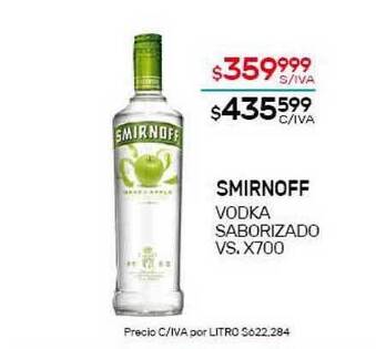 Nini Mayorista Smirnoff Vodka Saborizado Vs x 700 oferta