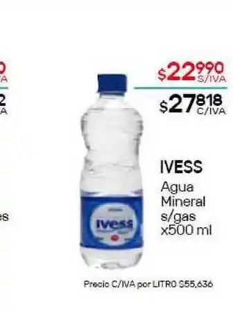 Nini Mayorista Ivess Agua Mineral s/gas x 500ml oferta