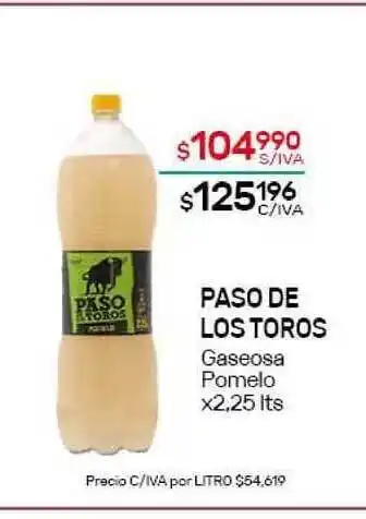 Nini Mayorista Paso De Lostoros Gaseosa Pomelo x 2,25lts oferta