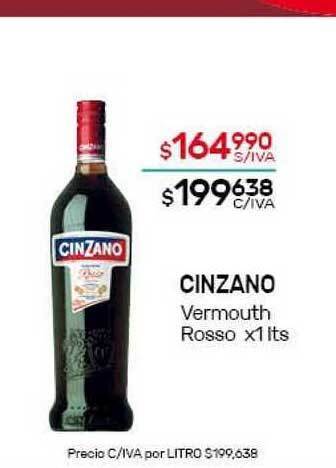 Nini Mayorista Cinzano Vermouth Rosso x 1lts oferta