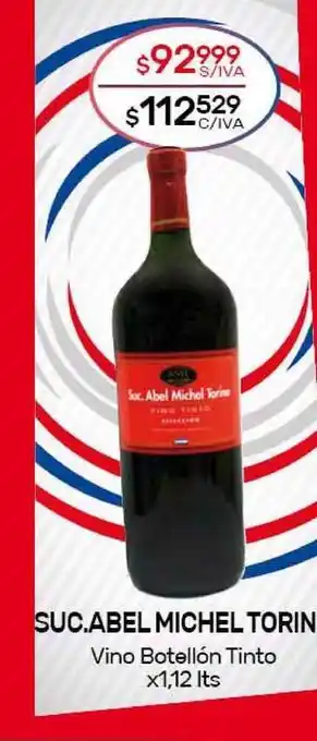 Nini Mayorista Suc.abel Michel Torin Vino Botellon Tinto x 1,12lts oferta