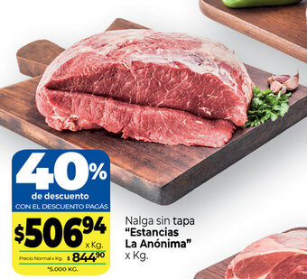 La Anonima Estancias La Anónima Nalga sin tapa x kg oferta