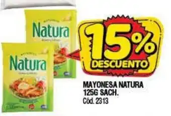 Supermercados Yaguar Mayonesa Natura 125g Sach oferta