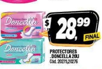 Supermercados Yaguar Doncella Protectores 20u oferta