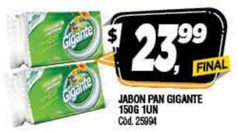 Supermercados Yaguar Jabon Pan Gigante 150g 1Un oferta