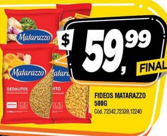 Supermercados Yaguar Fideos Matarazzo 500g oferta