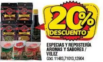Supermercados Yaguar Especias Y Repostería Aromas Y Sabores/Velez oferta