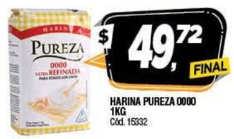 Supermercados Yaguar Harina Pureza 0000 1kg oferta