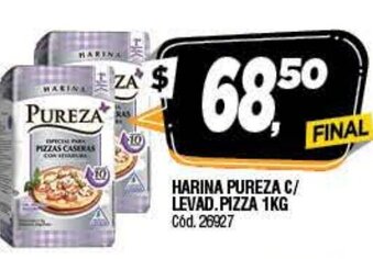 Supermercados Yaguar Harina Pureza C/Levad.Pizza 1kg oferta