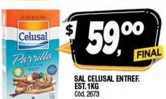 Supermercados Yaguar Sal Celusal Entref Est. 1kg oferta