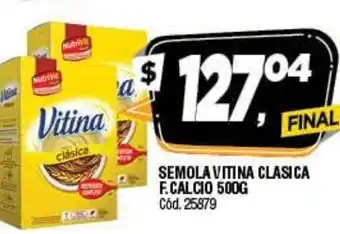Supermercados Yaguar Semola Vitina Clasica F.Cal Cio 500g oferta
