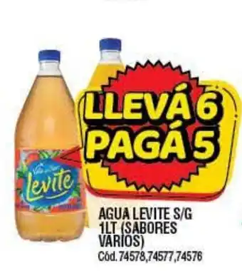 Supermercados Yaguar gua Levite S/G 1Lt (Sabores Varios) oferta