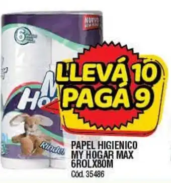 Supermercados Yaguar Papal Higiènico My Hogar Max 6Rolx80m oferta