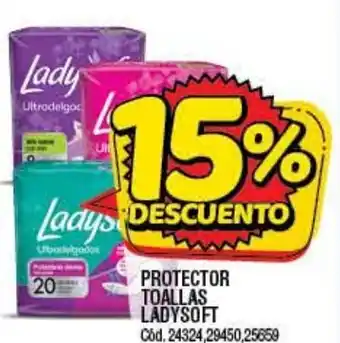 Supermercados Yaguar Protector Toallas Ladysoft oferta