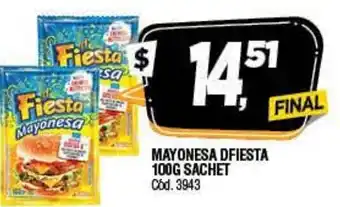 Supermercados Yaguar Mayonesa Dfiesta 100g Sachet oferta