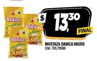 Supermercados Yaguar Mostaza Danica 60grs oferta