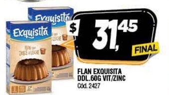 Supermercados Yaguar Flan Exquisita DDL 60g Vit/Zinc oferta