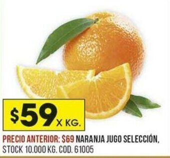 Coto Naranja Jugo Selección oferta