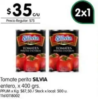 Jumbo Silvia Tomate Perita x 400grs oferta