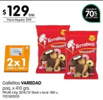 Variedad Galletitas paq x 410gr