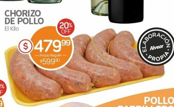 Alvear Chorizo De Pollo oferta