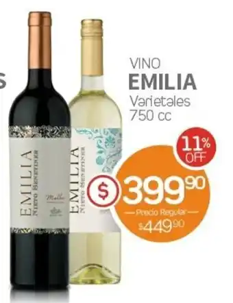 Alvear Emilia Vino Varietales x 750cc oferta