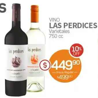 Alvear Las Perdices Vino Varietales 750cc oferta