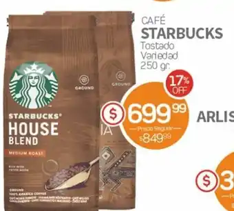 Alvear Starbucks Café Tostado 250gr oferta