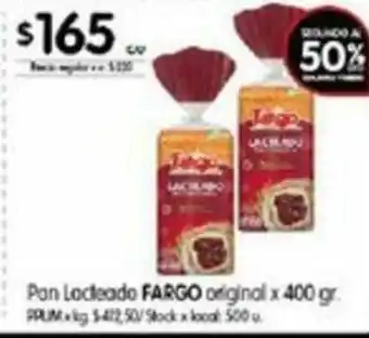 Disco Fargo Pan Lacteado original x 400gr oferta