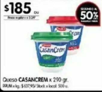 Disco Casancrem Queso x 290gr oferta