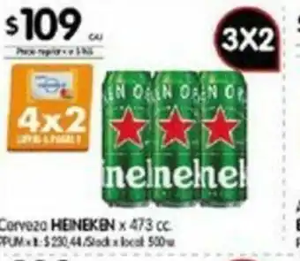 Disco Heineken Cerveza x 473cc oferta