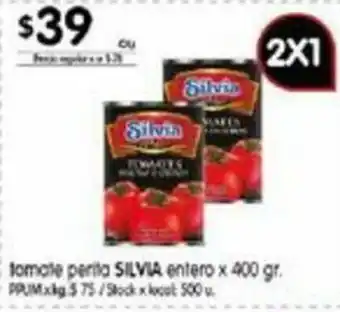 Disco Silvia Tomate perita entero x 400gr oferta