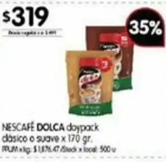 Disco Dolca Nescafé doypack x 170gr oferta