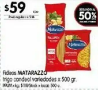 Disco Matarazzo Fideos x 500gr oferta