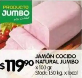 Disco Jamón Cocido Natural Jumbo x 100gr oferta