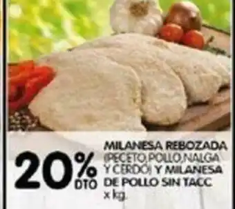 Disco Milanesa Rebozada Y Milanesa De Pollo Sin Tacc x kg oferta