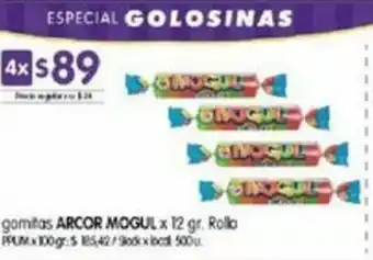 Disco Arcor Mogul gomitas x 12gr oferta