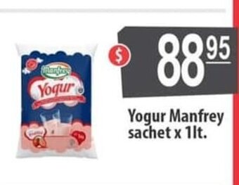 Autoservicio Capo Yogur Manfrey sachet x 1lt oferta