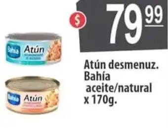 Atún desmenuz Bahia aceite/natural x 170g