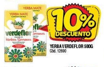 Supermercados Yaguar Verdeflor Yerba 500g oferta