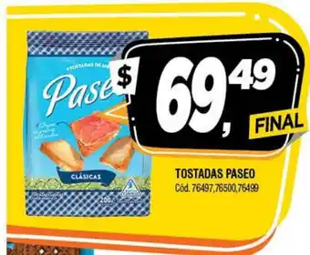 Supermercados Yaguar Paseo Tostadas oferta