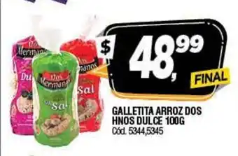 Supermercados Yaguar Dos Hnos Dulce Galletita Arroz 100g oferta
