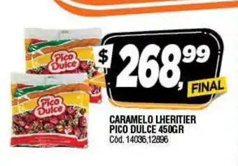 Supermercados Yaguar Pico Dulce Caramelo Lheritier 450gr oferta